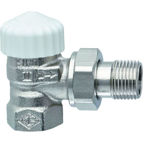 IMI Heimeier Thermostat-Ventilunterteil V-exact II, Eckform, DN 10, vernickelt