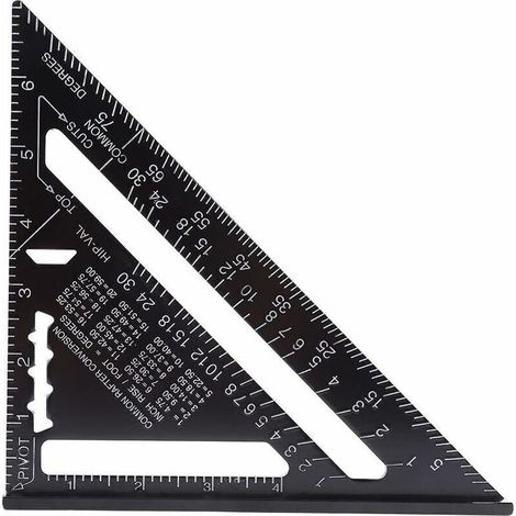 Profilé en Aluminium Plaque Triangle Oxydé Noir 7 Pouces Noir Métrique (1/5)