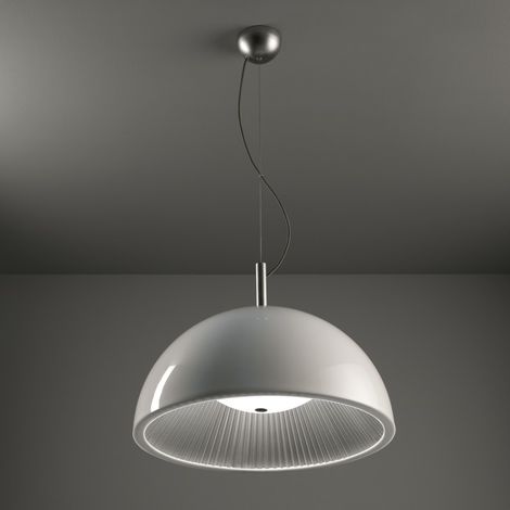 LedsC4 Lampada a Sospensioni Umbrella Ø1000 E27 15W Argento 1500Lm
