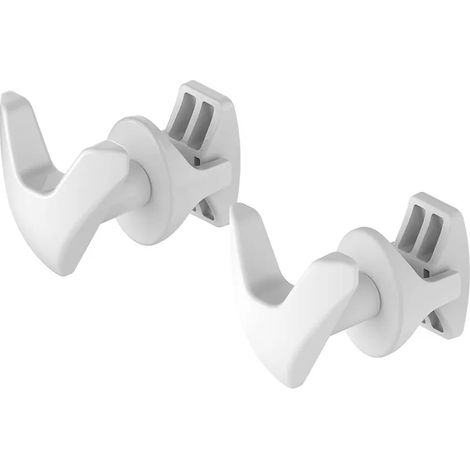 Set appendini doppi smart in ABS bianco per scaldasalviette e termoarredo