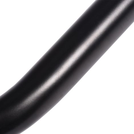Barra de apoyo curva de acero inoxidable para ducha/bañera, negra, 47 cm – Montaje en pared multifuncional (1/5)