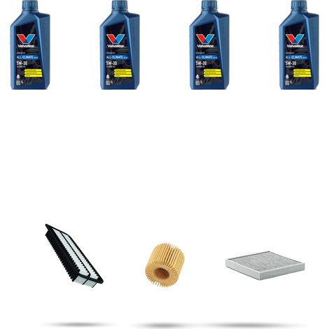 Kit tagliando 3 FILTRI e 4L OLIO compatibile con Daihatsu Sirion II 1.3 64kw dal 2005 (1/5)