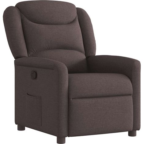 Maison Exclusive - Relaxsessel Dunkelbraun Stoff
