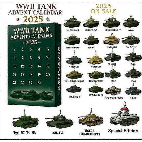 Calendrier de l'Avent Chars de la Seconde Guerre mondiale - Boîte surprise HD 25-26