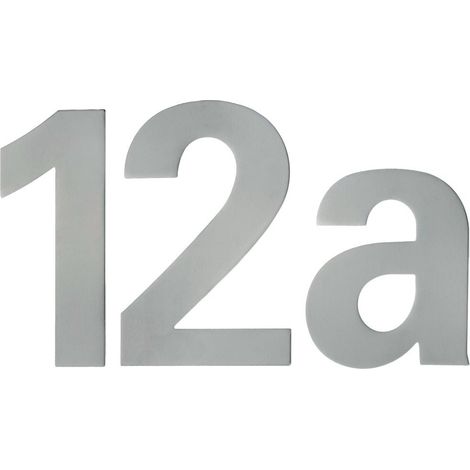 Format Hausnummer "4" inkl. Dübel und Schrauben 150mm ER matt