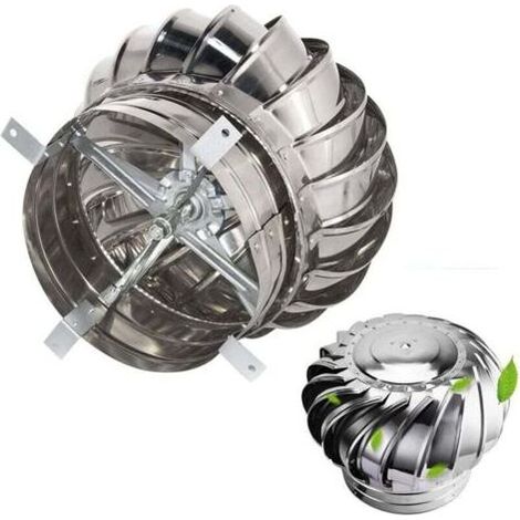 Robuster und langlebiger Drehrauchabzug für Windkraftanlagen, Windkraftanlagen-Schornsteinkappe, absturzsichere Drehschornsteinkappe, Dachlüftungssystem für landwirtschaftliche Fabriken, Ø 160 mm (1/5)