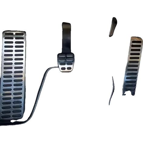 Set di pedali in acciaio inox con impugnatura in gomma, 1 set (1/5)