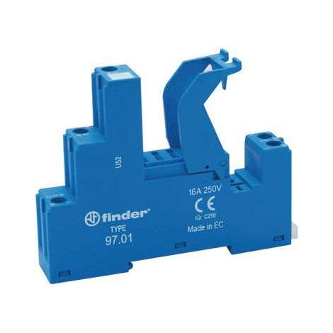 FINDER 97.01 Relè su rotaia/pannello ZOCALO 46.61