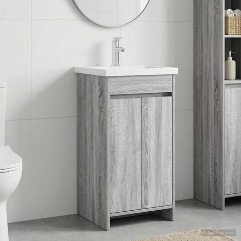 Vanidad de baño con lavabo  gris 42 x 40 x 84,5 cm