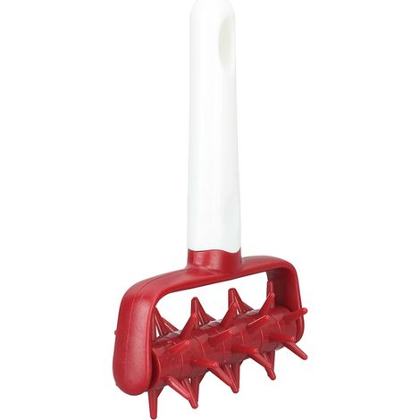 Rouleau pique pâte pizza anti cloques outil densité piquage pâte à pizza avec picots pour cuisine maison rouge (1/5)