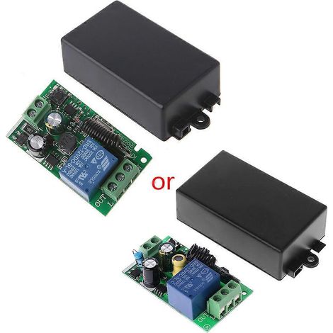 Tür-/Tor-/Auto-DIY-Relais, 433 MHz, Wechselstrom, 110 V/220 V, 1 Kanal, drahtlos, Lerncode-Relais