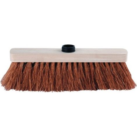 Escoba Cepillo doméstico recto en fibra de coco 29x5,6x9,5cm Beige MSV