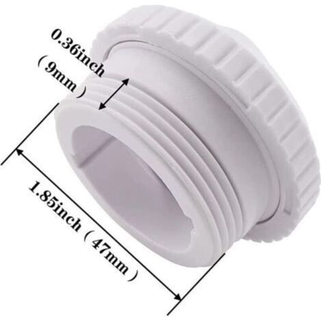 Lot de 3 buses de jet pour piscine, buse de massage spa rotative à 360°, connecteur de buse de retour d'eau remplaçable pour piscine, accessoires de piscine (1/3)