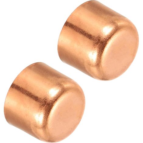 Capuchon de Tuyaux Cuivre 2pcs, Bouchons d'Extrémité Raccord, Embouts Tuyau pour Soudage Raccordements Plomberie Tube Climatisation, 19.07x17mm (Diametre x Hauteur) - 5/8 Inch (1/5)