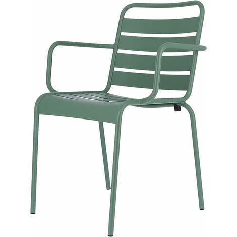[GEBRAUCHT] B-Ware Fiam Mya Metallstuhl Armlehnstuhl Gartenstuhl Terrassenstuhl Stuhl Außen Salbei
