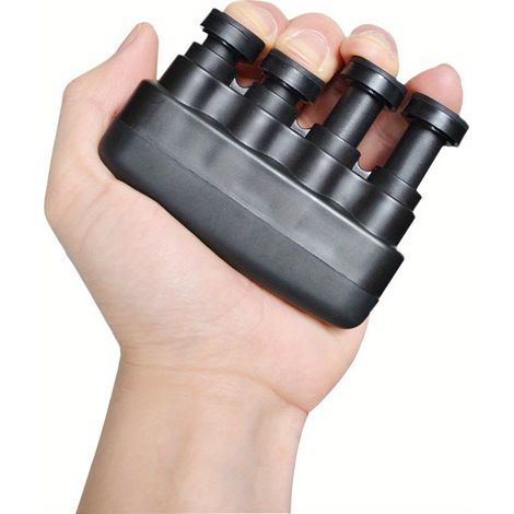 Cet appareil d'entraînement de la force des doigts et des mains en polypropylène est un dispositif ergonomique adapté aux grimpeurs, aux musiciens et aux athlètes. (1/4)