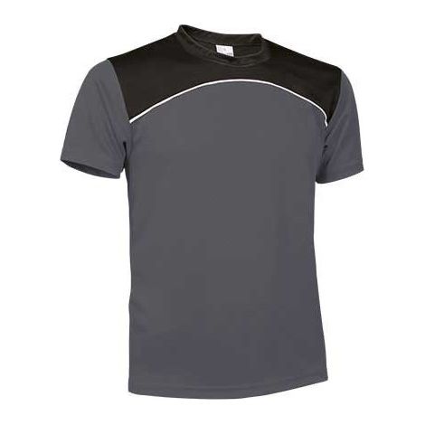 Camiseta técnica tricolor VALENTO Maurice M Gris/Blanco/Negro