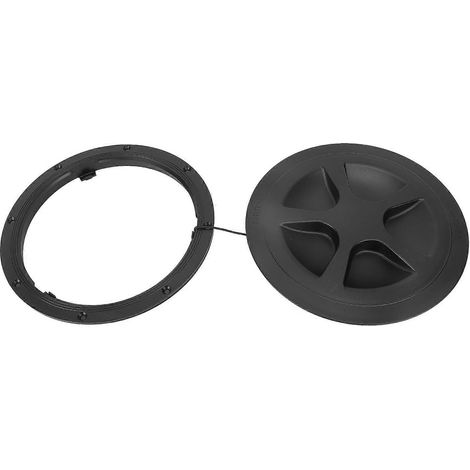 Trappe de visite ronde 8 pouces pour bateau, plaque de pont durable en plastique, couvercle d'accès longue durée, adapté aux yachts, camping-cars et caravanes, inspection facile. (1/5)