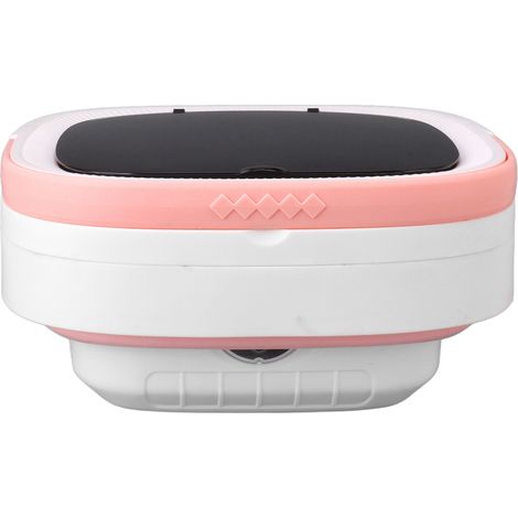 Eosnow 7.5L Mini Tragbarer Eimer -Waschmaschine Faltbare Waschmaschine mit weicher Spin -Trocken- und Abflussrohr 100‑240V Pink EU Stecker (1/5)