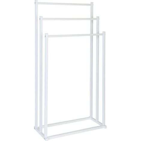 Porte-serviettes à 3 barres – Métal et bambou, autoportant-Online Store (1/5)