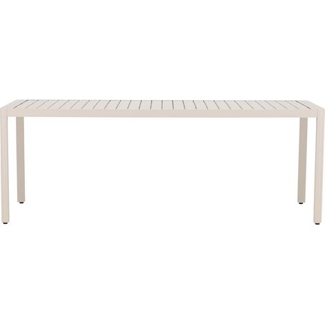 Table à manger de jardin 8 personnes en aluminium - Beige - Giardini (1/5)