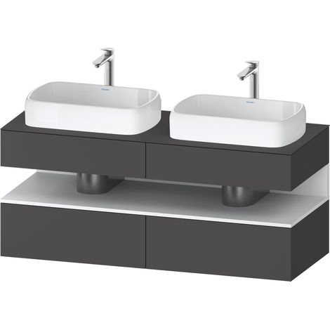 Duravit Collection One Meuble sous-vasque sur console, 2 tiroirs,
