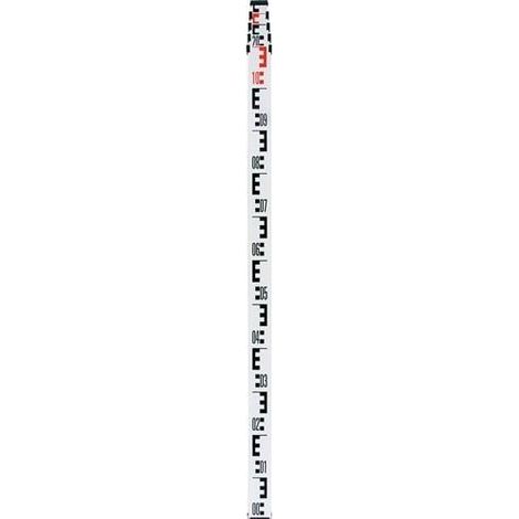 Teleskopnivellierlatte L.1,22-4m Teilung Rücks.1 m.Libelle