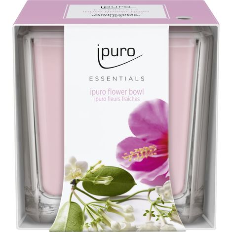 ipuro ESSENTIALS Duftkerze Flower Bowl 125 g Kerze Glas Duft Kerze Kerzen (1/2)