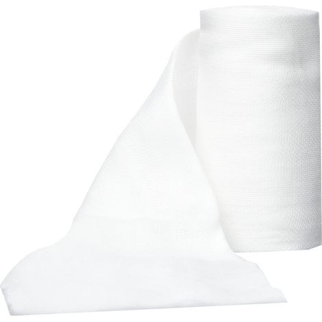 Gima, Rotoli Garza, 100% Cotone, Rilevabili ai Raggi X, 8 Strati, 20 Fili/cmq, Misura 10 cm x 2 m (1/3)