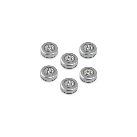 Litzee – Confezione da 6 luci LED a batteria – Luce bianca super brillante – Installazione facile con adesivo – Per armadi e garage – Crezuo