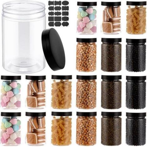 Vorratsdosen luftdicht BPAfrei Deckel transparent 20er Set 300ml (1/5)