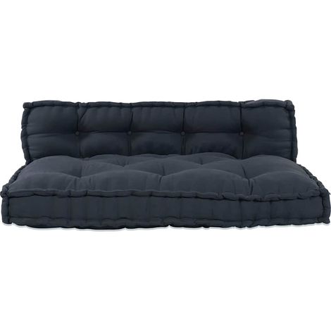 Coussin d'extérieur,Coussin de canapé sur palette Anthracite tissu CFW690871 (1/5)