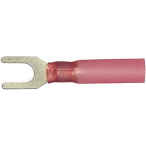 Vogt Verbindungstechnik 3608ch Gabelkabelschuh mit Schrumpfschlauch 0.50 mm² 1 mm² Loch-Ø=3.7 mm Tei