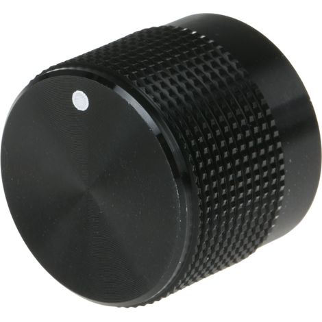 Bouton de potentiomètre RS PRO, Axe de 6mm, Diamètre de 20mm, Enfichable ( Prix pour 1 )