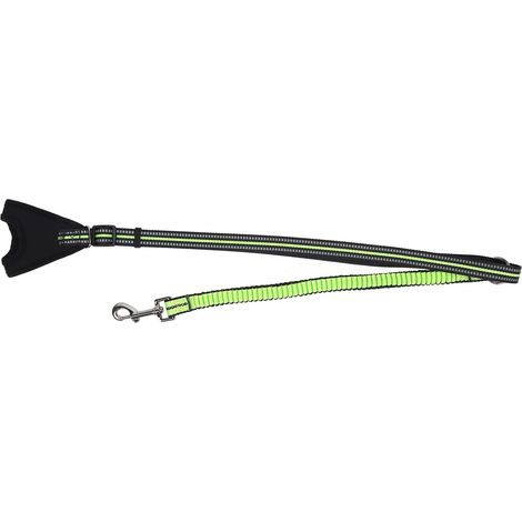Ceinture de sécurité réfléchissante pour animaux de compagnie, laisse de promenade pour chien, sangle de dressage réfléchissante anti-perte en nylon (vert, taille M) (1/5)