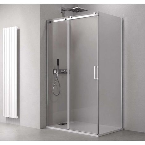 Polysan Thron - Box doccia Square 110x100 cm, Antidrop, vetro trasparente/cromo TL1110-5002 (1/5)