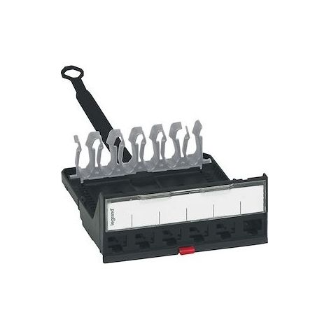 Legrand 033755 Bare cassette for straight patch panels to be equipped with LCS³