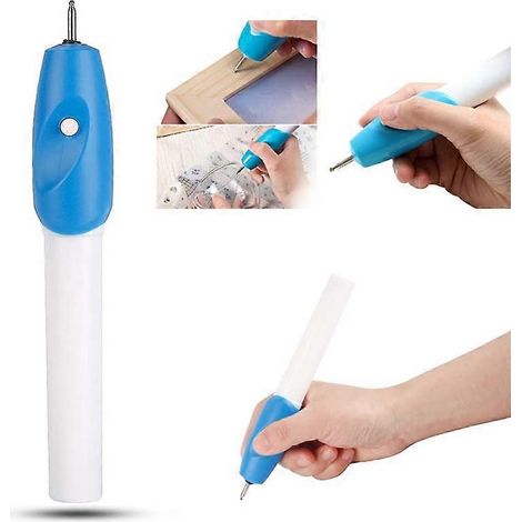 Mini stylo à graver électrique, machine à graver, outil de gravure pour bijoux, métal, acier, cuir et bois. (1/2)