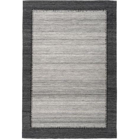 Tapis Imprimé à Poils Courts "Phoenix" Gris 120 x 170 cm (1/4)