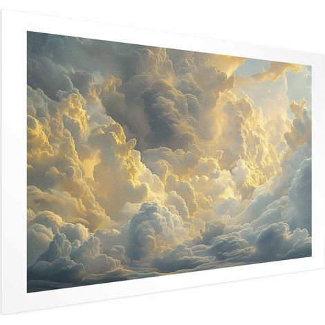Plakat – Der letzte Atemzug des Tages: Wolken, erleuchtet vom Abendrot (1/4)