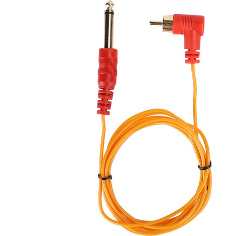 Cordon de raccordement pour tatouage, connecteur RCA 6,35 mm, câble de machine à tatouer, accessoire professionnel, fil de liaison pour dispositif de tatouage. (1/5)