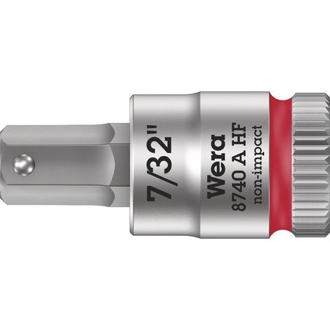 Vaso de punta Zyklop con función de retención 1/4 8740 A HF Hex-Plus 7/32 x 28 mm - Wera (1/5)