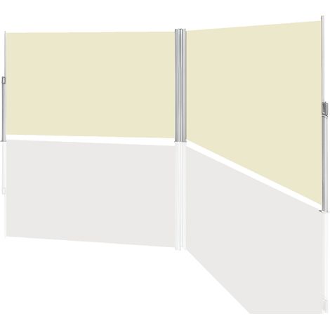 SWANEW Doppio lato della tenda da sole -Out Schermo Protection Terrace Sullo Sullo Blinds Blinds Marker in alluminio Beige 180x600cm Tüv testato (1/4)