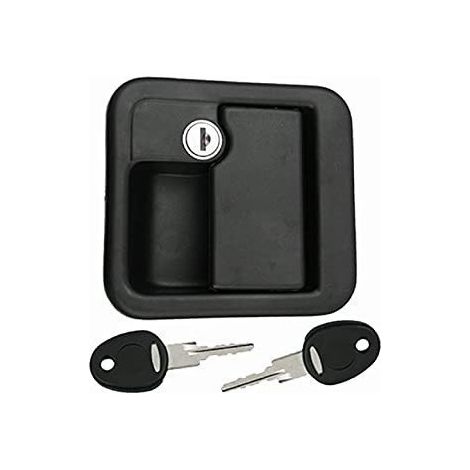 Poignée extérieure noire pour serrure camping-car FAP M1 CEE – Matériaux résistants aux intempéries – Prise en main ergonomique