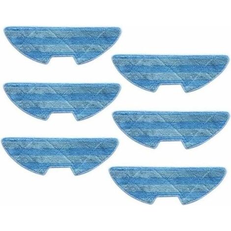 Lot de 6 chiffons de nettoyage pour les aspirateurs robots Proscenic VSLAM 811GB et VSLAM 911SE (1/3)