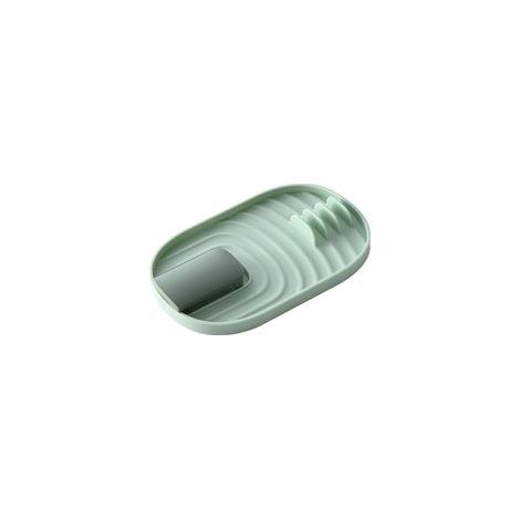 Porte-cuillères, ustensiles de cuisine, repose-cuillères, support de rangement résistant à la chaleur, accessoires de cuisine, 1 pièce (vert)-Crezuo