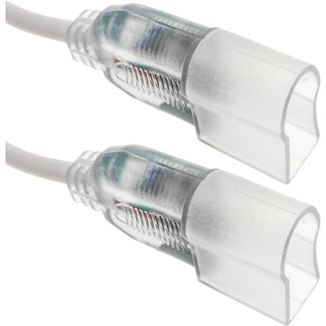 PrimeMatik - Connecteur avec câble pour LED Neon Flex LNF 4 broches 26x14mm 20cm (1/5)
