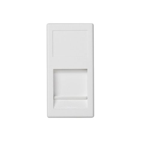 Placa K45 medio mecanismo V-D 1 conector amperimetro blanco nieve SIMON KA76/9