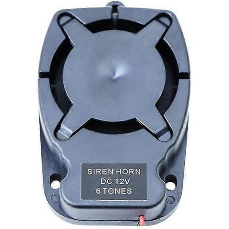 Bocina de alarma de 12 V, seis tonos, 110 puntos, tamaño pequeño y fácil de instalar para alarma doméstica. (1/5)