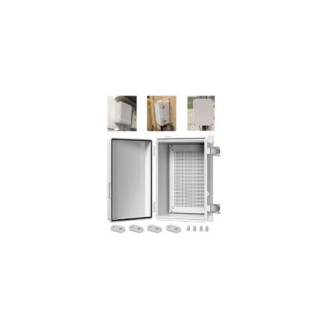 Boitier Electrique Etanche,Boitier Electrique Plastique Abs,Boîtier De Distribution Électrique Étanche Ip67,Armoire Murale,Convient Pour Une Utilisation En Extérieur,Couleur Grise(11.4"x7.5"x5")